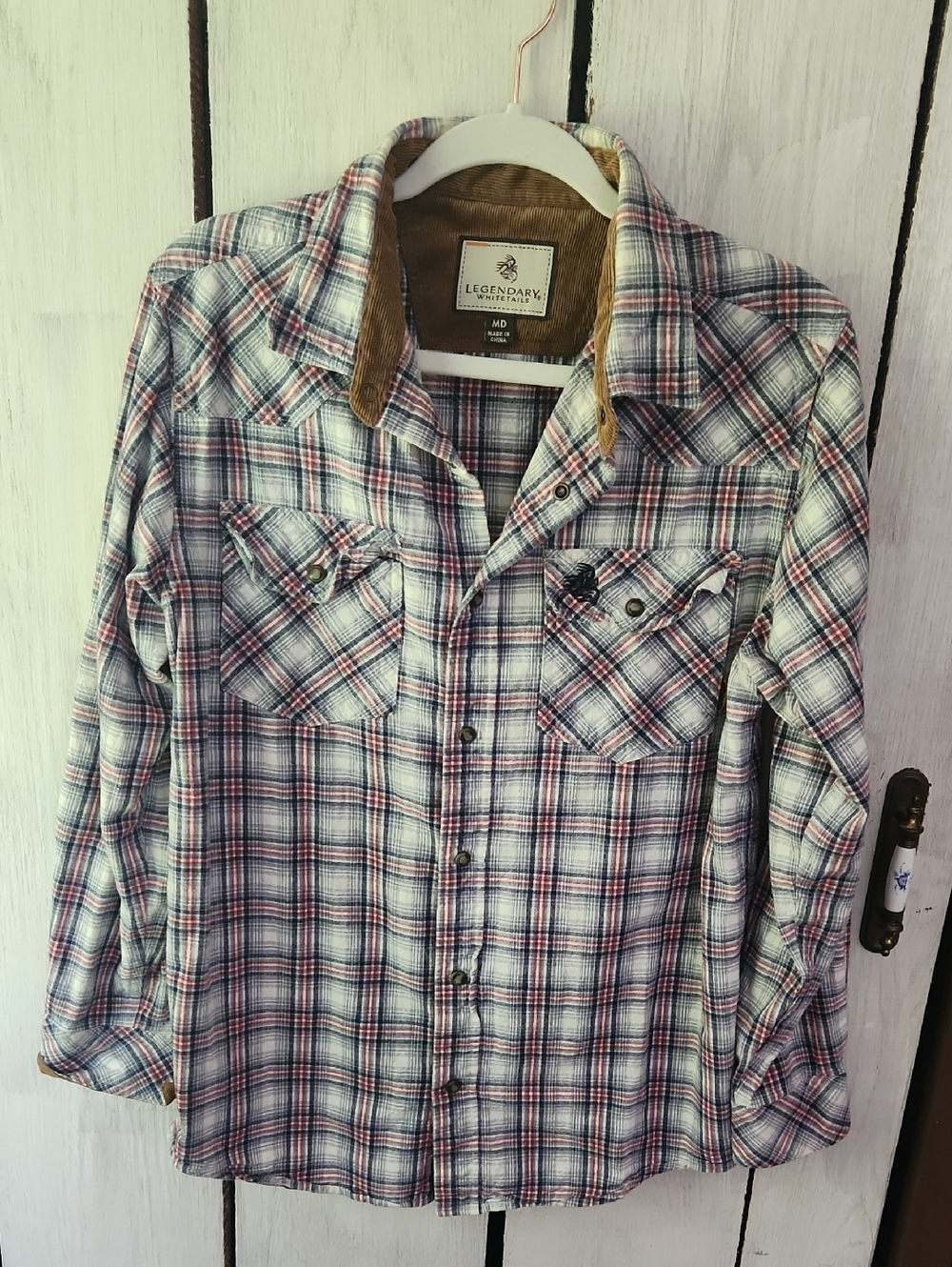 Legendary Whitetails Shotgun Western Flannel Button Down Size Medium